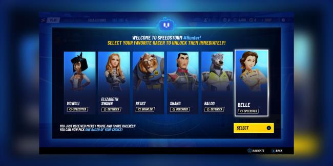 You can choose one of six racers when starting Disney Speedstorm in Early Access.