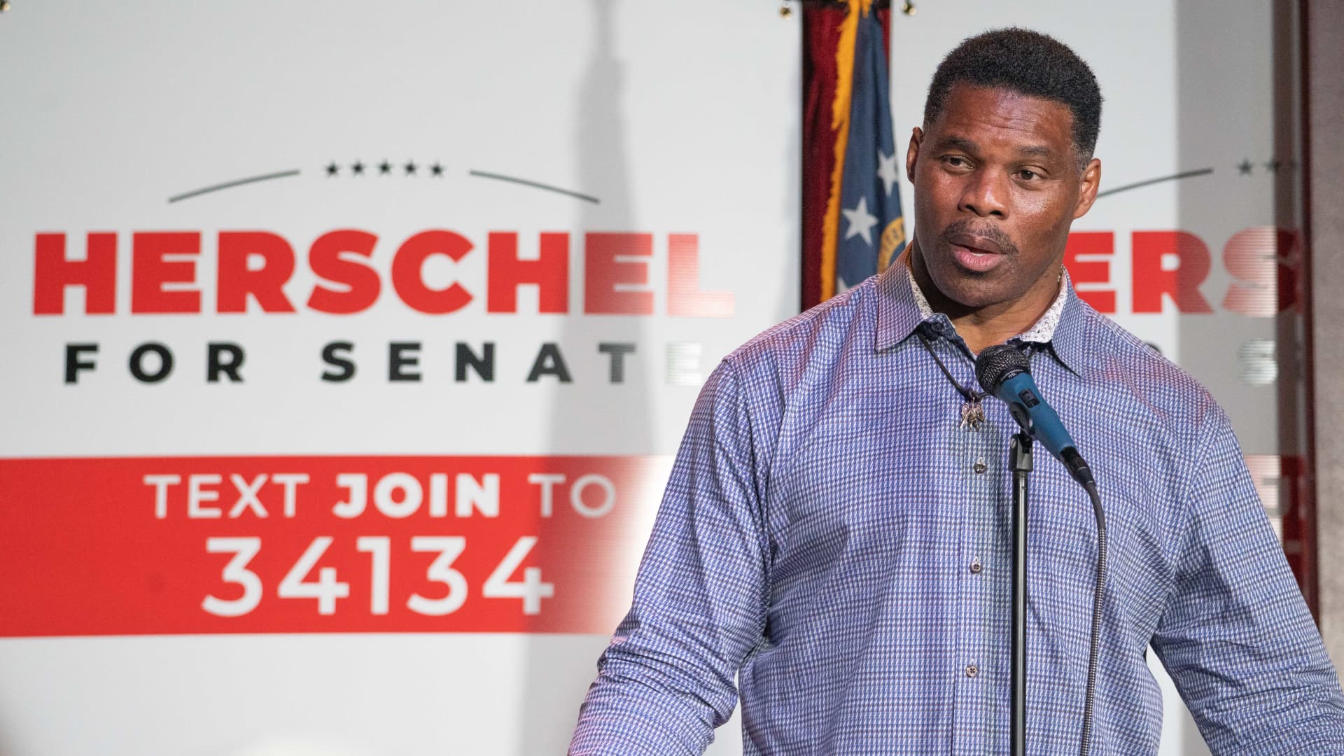 Herschel Walker’s 2nd abortion accuser shows her face in TV interview