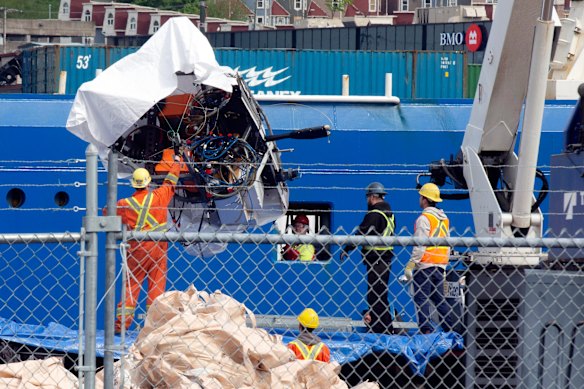 The Titan submersible has been recovered from the ocean floor.