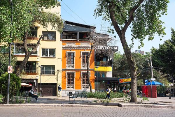 Roma, with its brunch places and boutiques, is a highly gentrified and comparatively expensive neighbourhood in Mexico City.