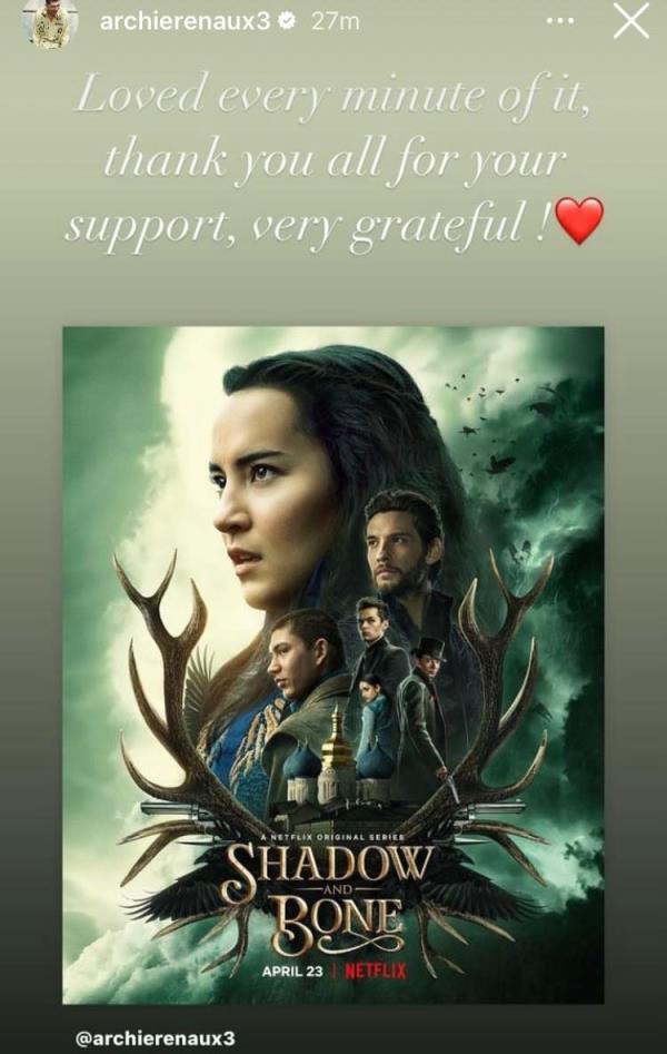 Archie Renaux Shadow and Bone Cancellation Reaction
