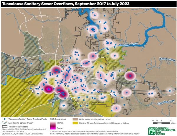 Tuscaloosa sewer overflows