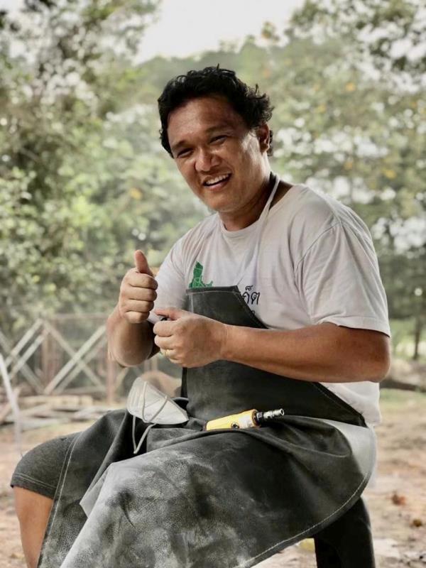 Japson Wong giving the thumbs up while at a workshop in Langkawi.
