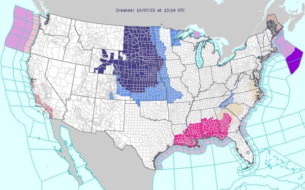 US watches and warnings