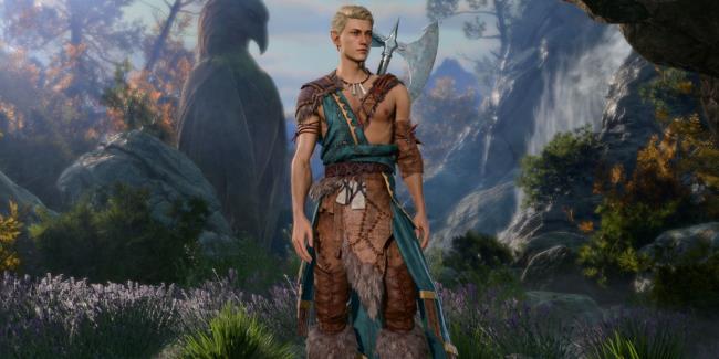 Baldur's Gate 3 Character Creation Half-Elf Barbarian