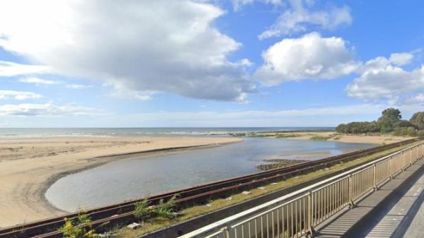 Somerset Beach and the mouth of the Cam River estuary. Picture: Supplied