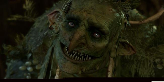 Baldur's Gate 3_ Auntie Ethel In Hag Form In Dialogue