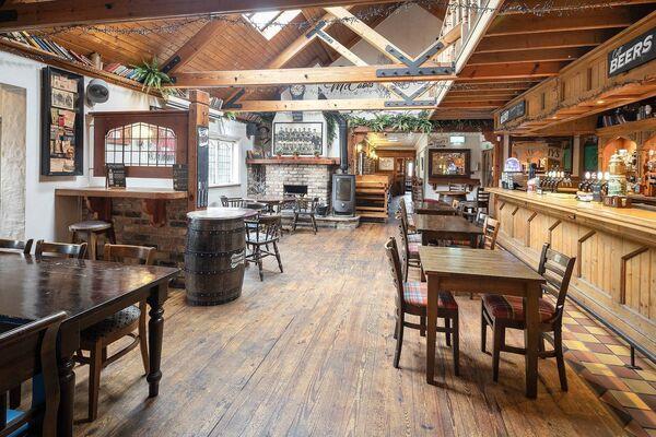 Interior of Bull McCabe's bar and grill