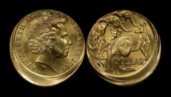 Misprinted $1 dollar coin minted in 2005 could demand over a thousand dollars due to rare look. Photo: Supplied