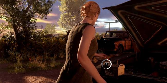 The Texas Chain Saw Massacre Sissy Turning On Car Battery