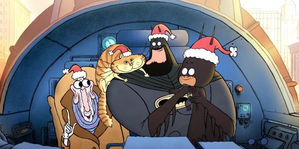 batman and damian bond in merry little batman