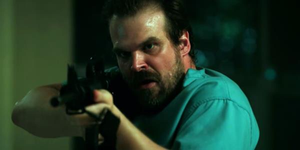 David Harbour as Jim Hopper in Stranger Things season 2