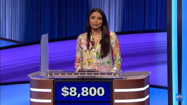 Anji Nyquist on the July 5 episode of “Jeopardy!”