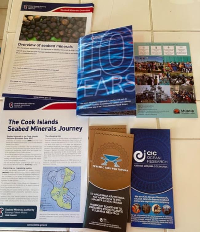 Pro-mining materials available near the Pacific Islands Forum