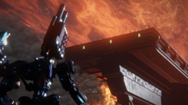 Player looking at Walter Armored Core 6