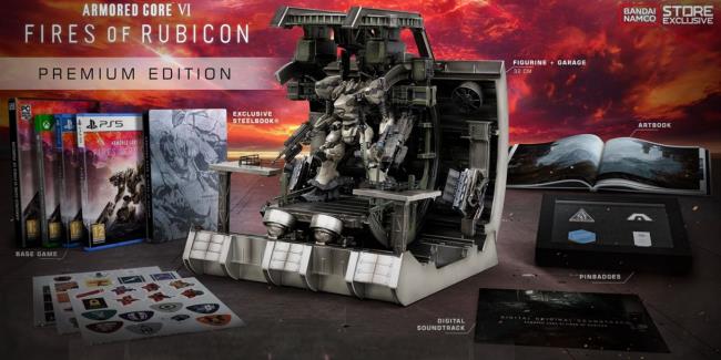 Armored Core 6, A picture of everything included in the Premium Edition