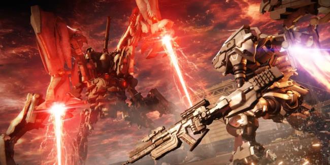 A mech in Armored Core 6.