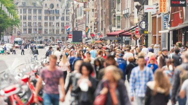 Amsterdam is visited by millions of tourists each year