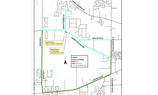 Mobile County road closure