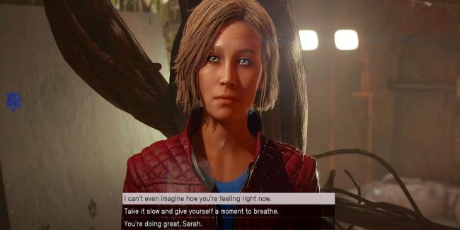 Sarah during her companion quest in the house Starfield
