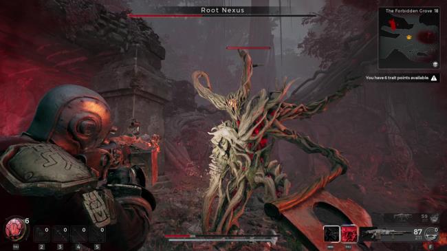 Remnant 2: A Root Axeman Spawning In During The Boss Fight