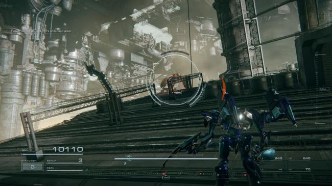 Player fighting an MT for Combat Log 2 Armored Core 6