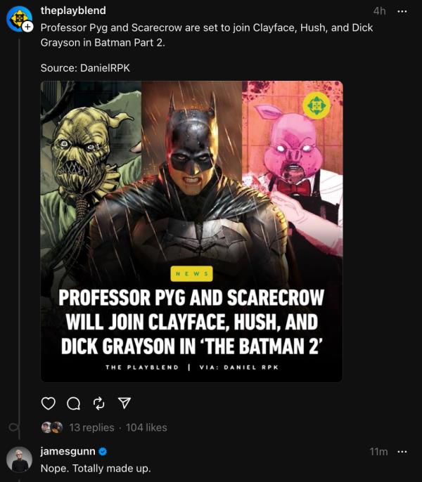 james-gunn-threads-the-batman-part-2-rumors