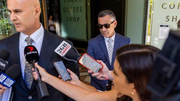 SYDNEY, AUSTRALIA. NewsWire Photos. 03 FEBRUARY 2023 John Barilaro leaves Downing center Court : Picture: NCA NewsWire/ Ben Symons