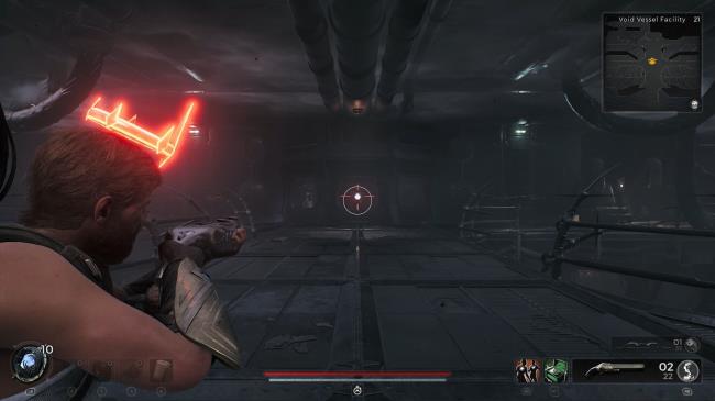 Player showing locked door to the Space Worker Armor Set in Remnant 2.