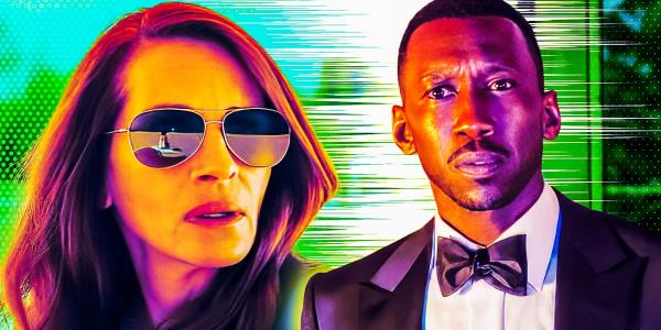 Julia Roberts in sunglasses and Mahershala Ali in a tux in Leave the World Behind