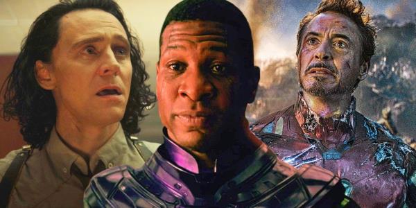 Custom image of Loki, Kang, and Iron Man in the MCU.