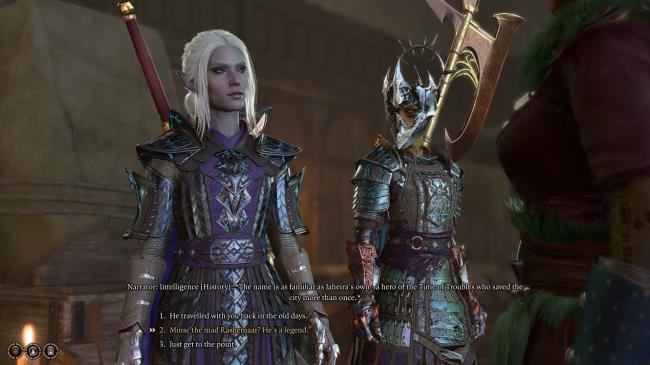 Jaheira Tells Player Of Minsc of Rashemar Under Harper Hideout in Baldur's Gate 3.