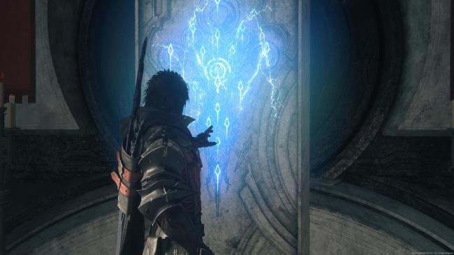 Clive at the Arete stone in Final Fantasy 16