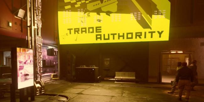 Starfield Trade Authority Shop In Neon