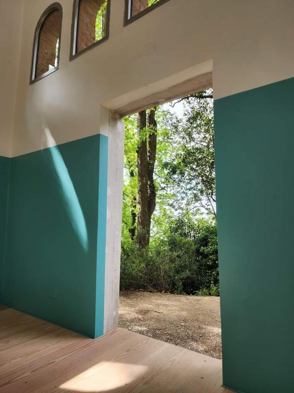 An outside view of the Korean Pavilion of the Venice Biennale is seen in this photo taken on April 17, 2024. (Yonhap)