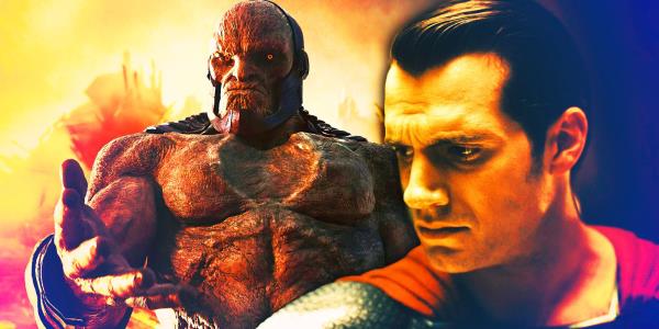 Darkseid and Henry Cavill's Superman from Zack Snyder's Justice League