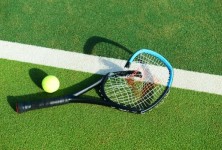 Danielle Collins celebrates on the first day of the 2023 U.S. Open. 